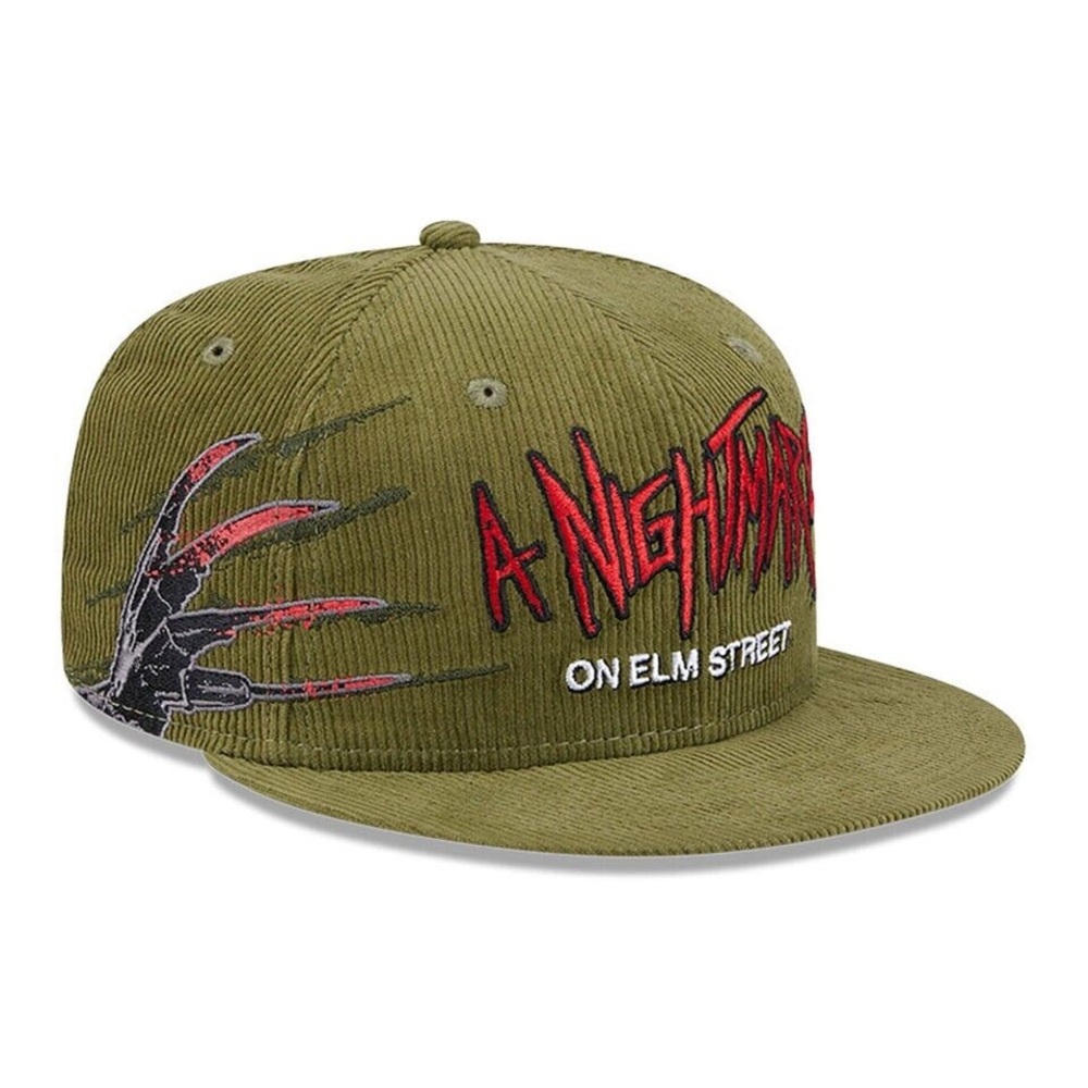 New Era Nightmare On Elm Street Freddy Krueger 59FIFTY Fitted Hat Cap 7 1/4